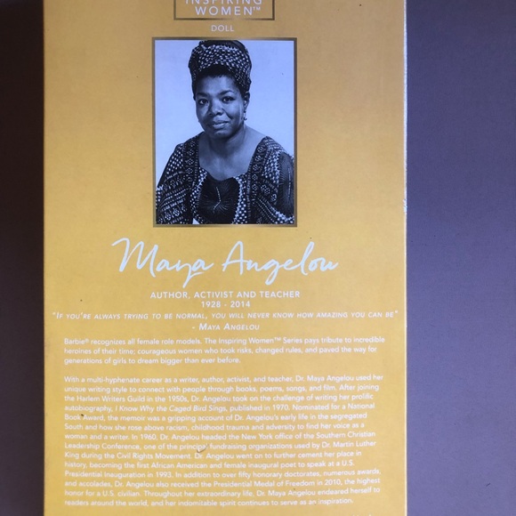 Maya Angelou Collectible Action Figure 12ins - Picture 2 of 4